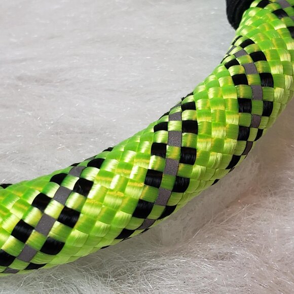 KONG XS/S Green & Black Reflective Dog Collar + 4 Ft Comfort Grip Rope Leash - Picture 3 of 16